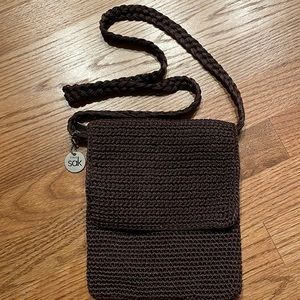 The Sak brown knit crossbody